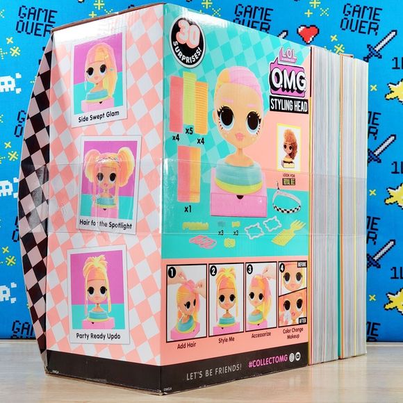 LOL Surprise OMG Neonlicious Neon Styling Head with 30 Surprises - Picture 8 of 11